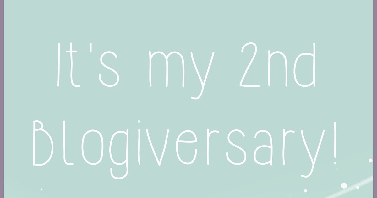 Happy two years to me – blogiversary giveaway!