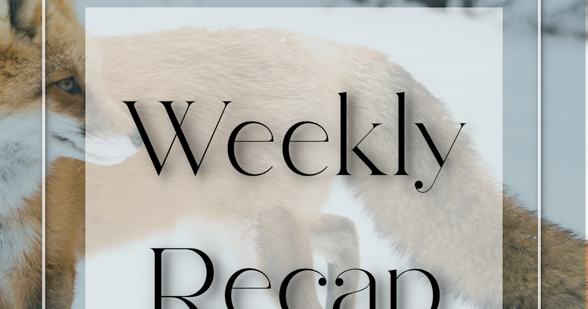 Weekly(ish) Recap: 1/9 – 1/29